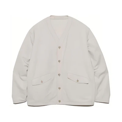 Nanamica SS24 Button V-Neck Loose-Fit Long-Sleeve Jacket. SUHF359U
