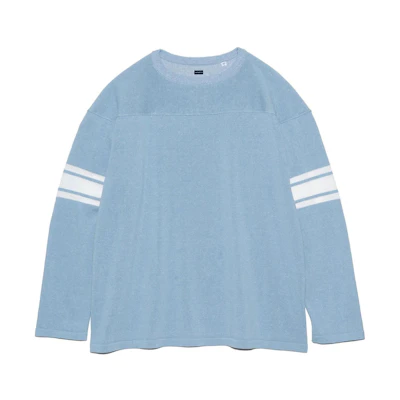 nanamica SS24 Striped Crewneck Long Sleeve Knit Sweater SUHS408U