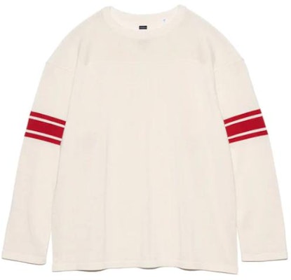 nanamica SS24 條紋長袖圓領針織毛衣 SUHS408U Lookbook nanamica SS24 條紋長袖圓領針織毛衣 SUHS408U