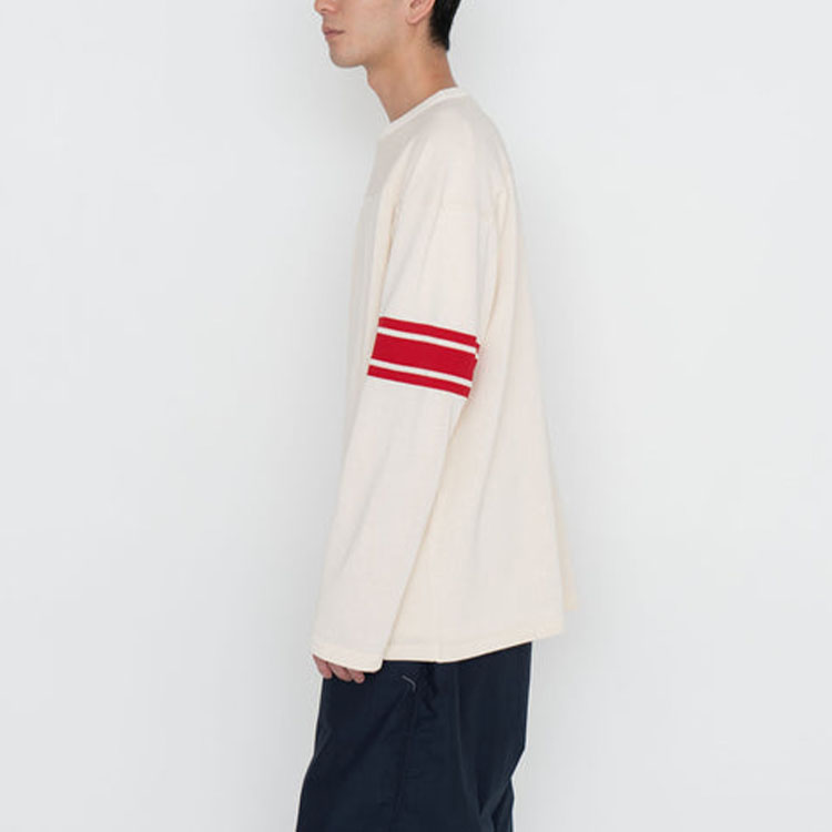 Details for nanamica SS24 條紋長袖圓領針織毛衣 SUHS408U