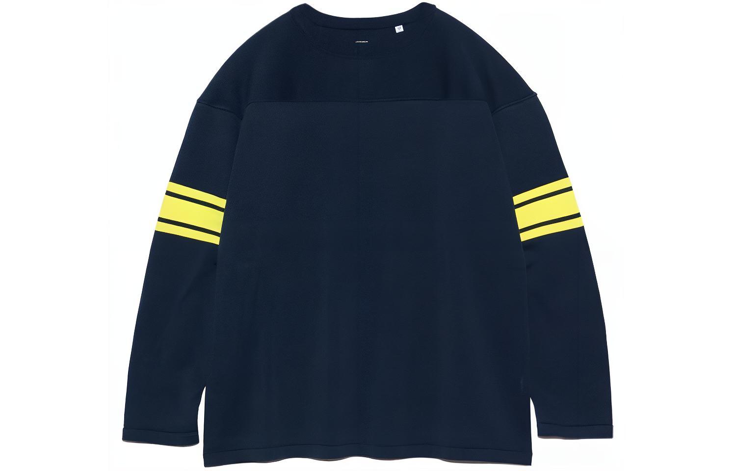 Sizing nanamica SS24 條紋長袖圓領針織毛衣 SUHS408U