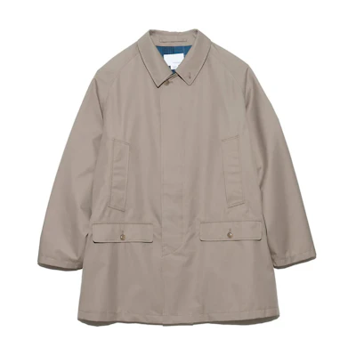 Nanamica SS24 Beige Unisex Single-Breasted Long Sleeve Jacket SUBF355U-BE