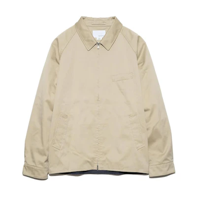 Nanamica SS24 Khaki Raglan Zip Jacket Unisex Casual Outerwear. SUAS400U-KK