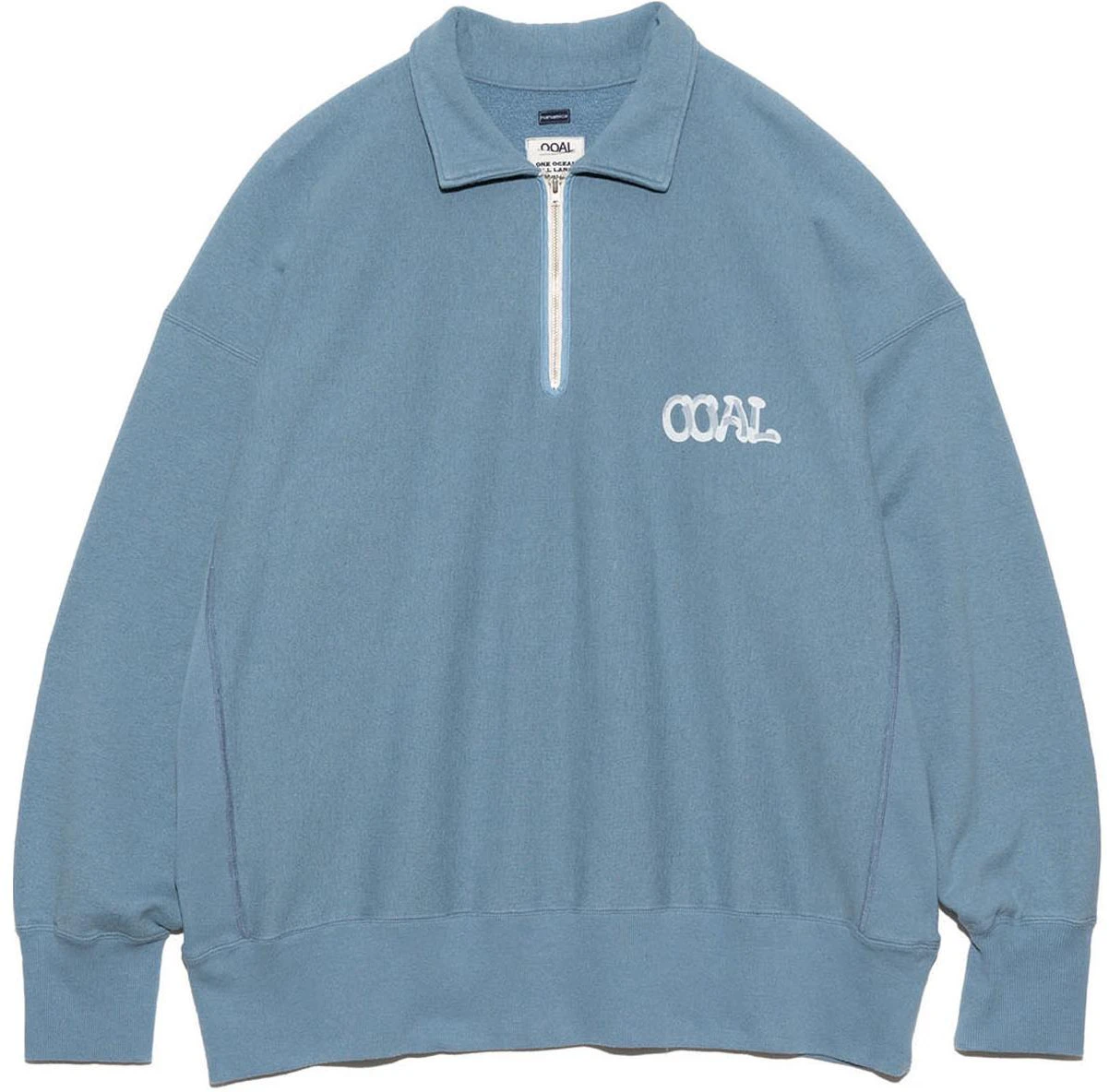 nanamica-ss-24-loose-pullover-collared-long-sleeve-sweatshirt-sax-blue-men-suhs-406-sx