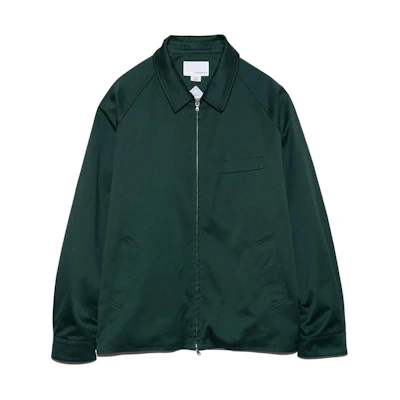 Nanamica SS24 Solid Color Raglan Zip Jacket Unisex Green SUAS400U-G
