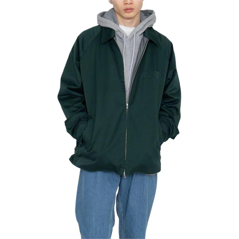 Lookbook Nanamica SS24纯色拉链茄克男女同款绿色 SUAS400U-G