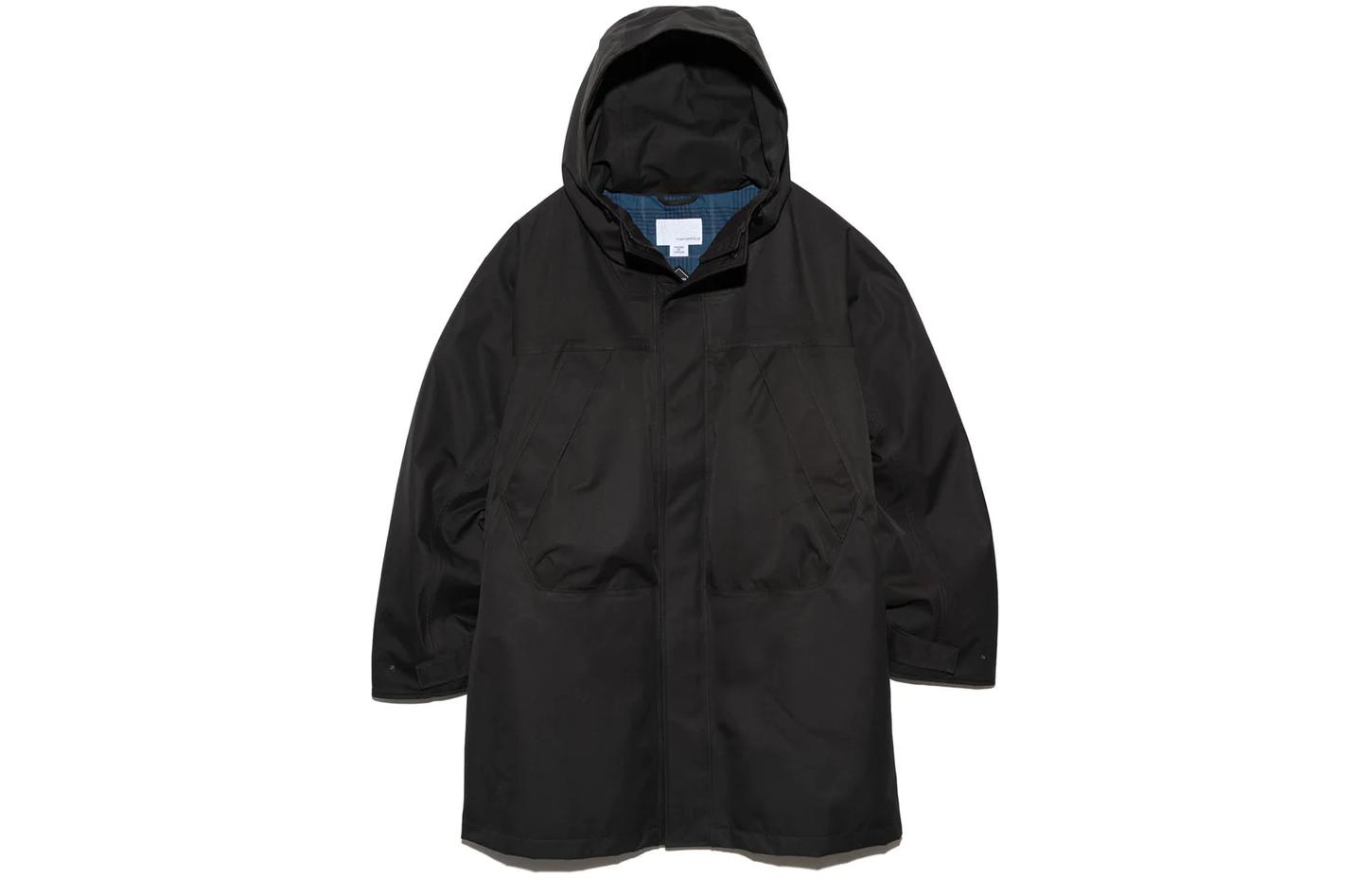 Nanamica SS24 Unisex Charcoal Solid Zip Hoodie Jacket SUBF350U-CH