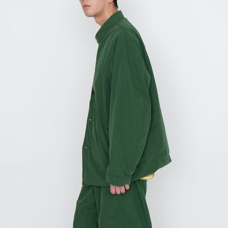 Sizing Nanamica SS24 男女款純色針織襯衫領卡其外套 SUAS409U