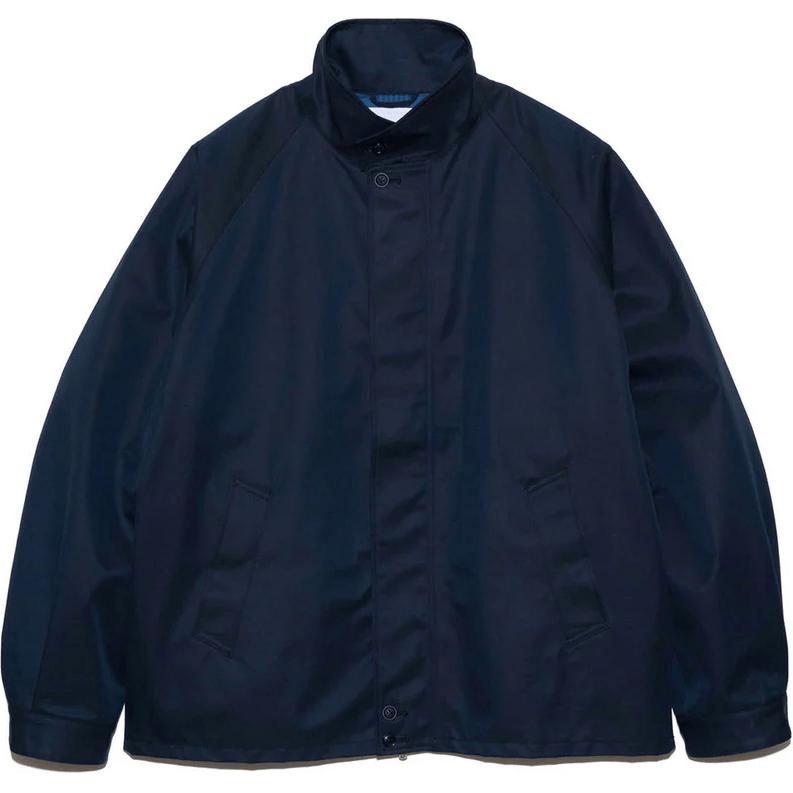 Nanamica SS24 Waterproof Breathable Stand Collar Jacket Navy Blue SUAS403U-N