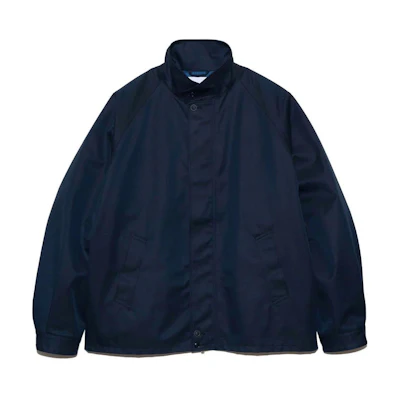 Nanamica SS24 Waterproof Breathable Stand Collar Jacket Navy Blue SUAS403U-N