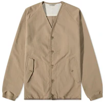 Nanamica V-Neck Button-Up Slim Fit Jacket Grey Brown SUHS328E-TU Nanamica V-Neck Button-Up Slim Fit Jacket Grey Brown SUHS328E-TU