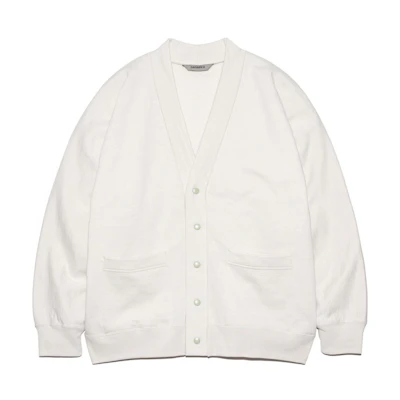 Nanamica V-Neck Single-Breasted Pocket Jacket Ivory White SUHS416-ST