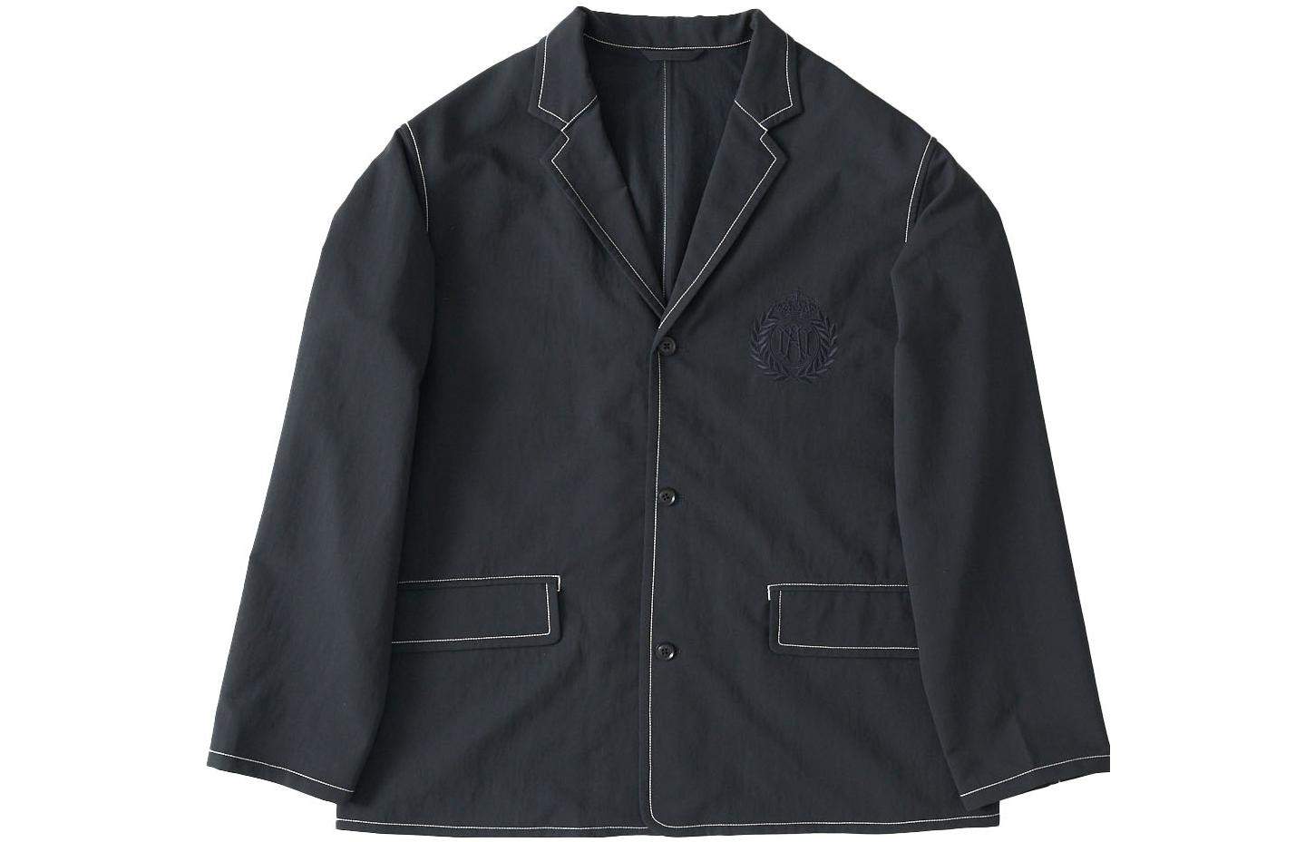 Order nanamica x AWAKE NY 黑色刺繡標誌紐扣夾克外套 SUAS205