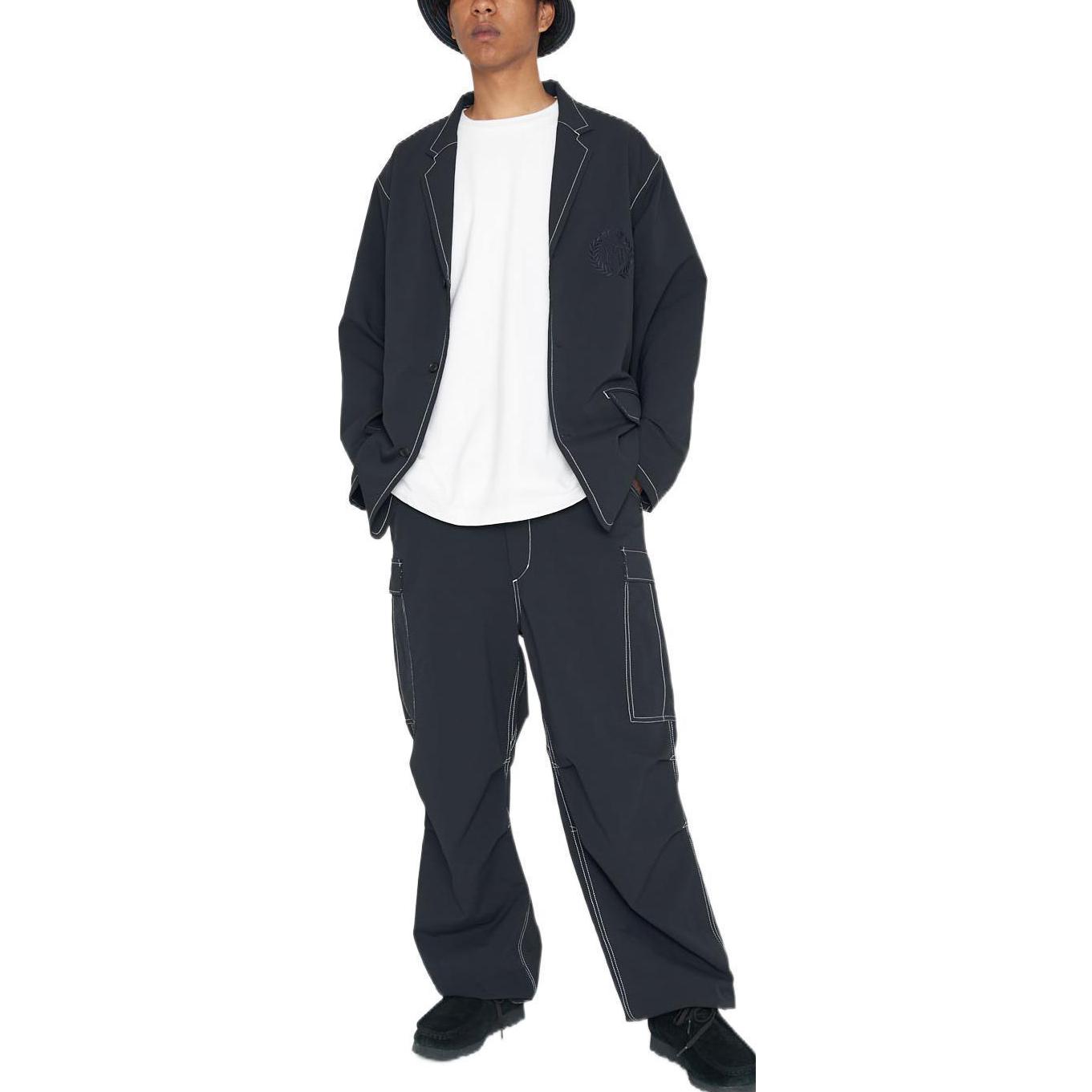 Lookbook nanamica x AWAKE NY 黑色刺繡標誌紐扣夾克外套 SUAS205