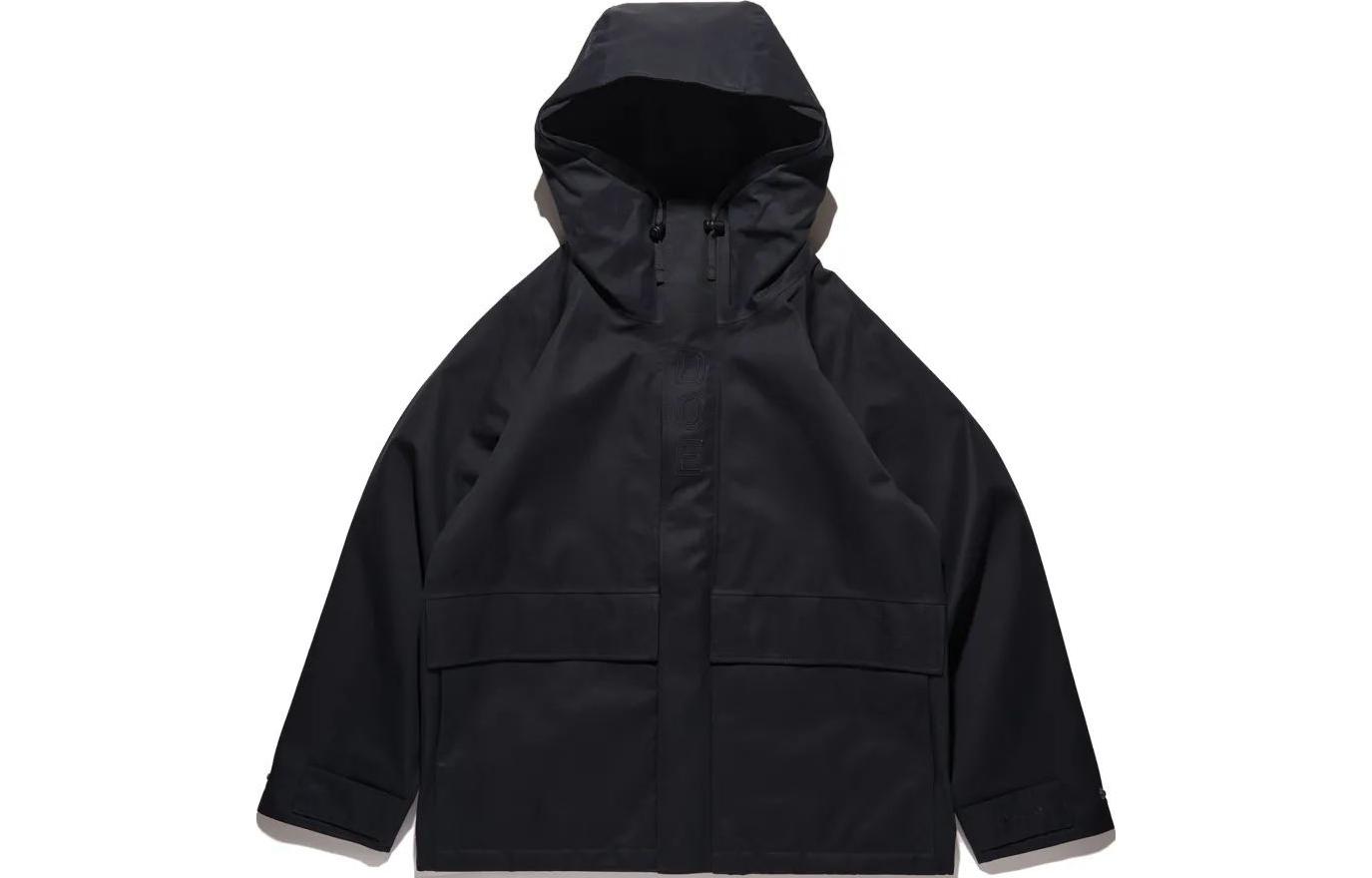 Order nanamica x DOE SS24 男女防水連帽外套 黑色 SUAF381E