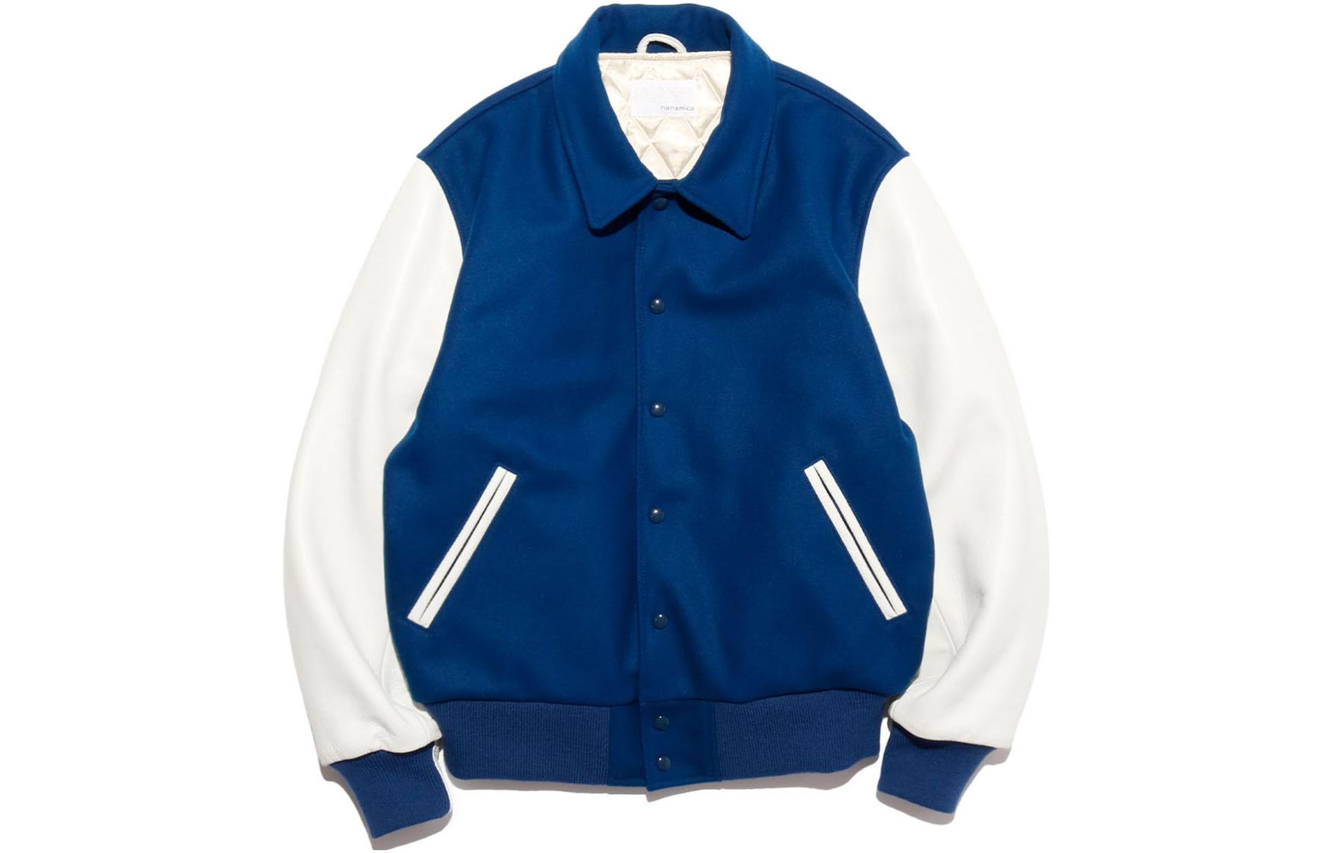 Nanamica GB Sport FW23 Patchwork Button Pocket Jacket Men Blue OBMF300-RW