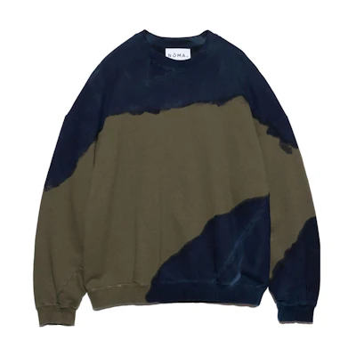 Nanamica NOMAD TD Hand-Dyed Olive Crewneck Sweatshirt Casual Long Sleeve OBHF306