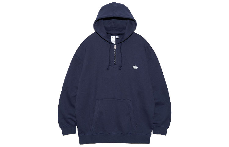 nanamica PUMA Solid Color Navy Hoodie Casual Long Sleeve OBHF307-PN