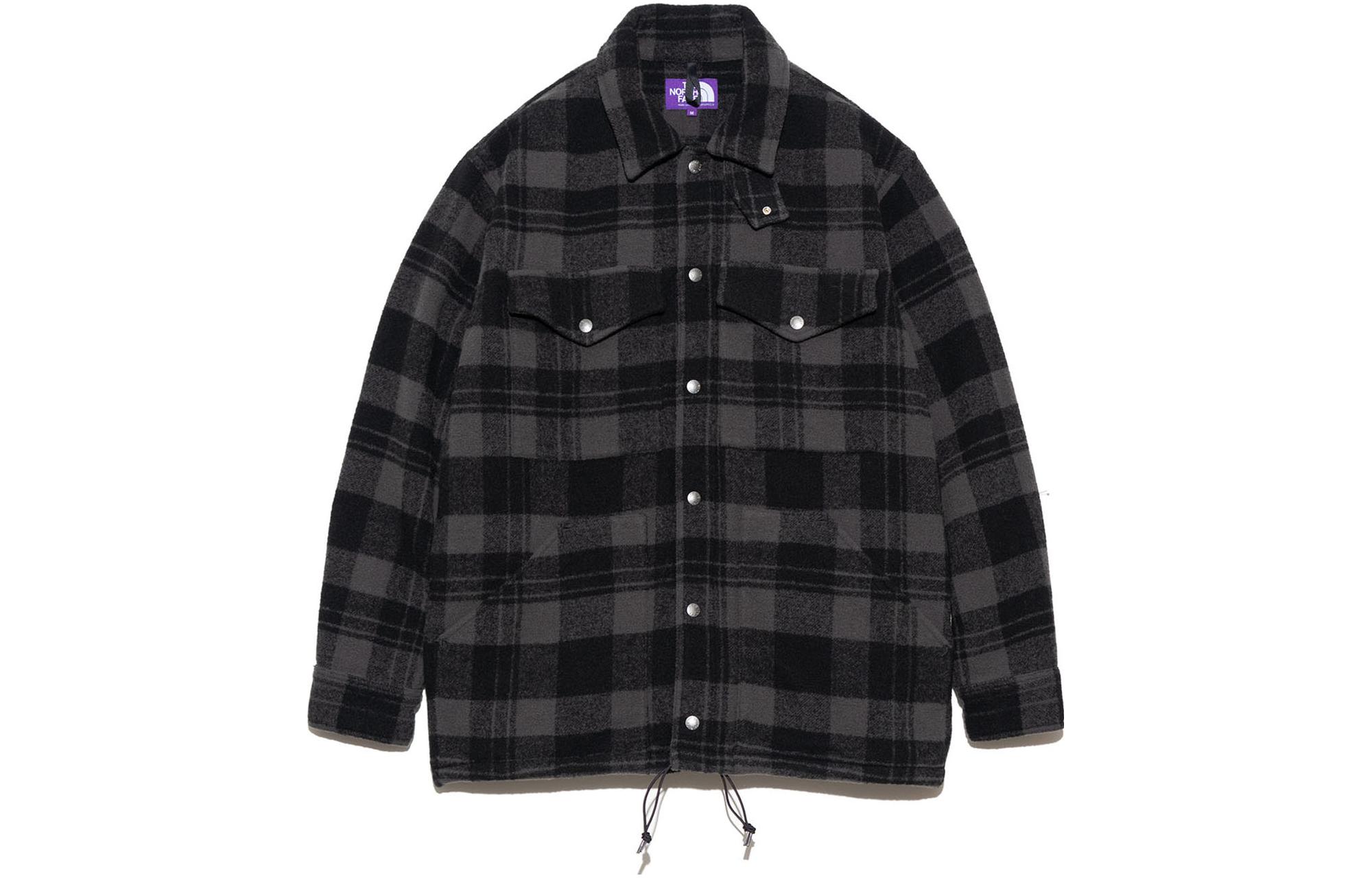Nanamica TNF Purple Label Plaid Single-Breasted Jacket Men NP2367N