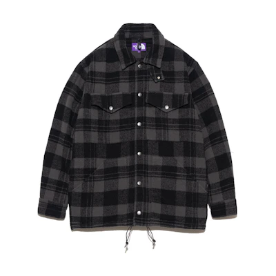 Nanamica TNF Purple Label Plaid Single-Breasted Jacket Men NP2367N