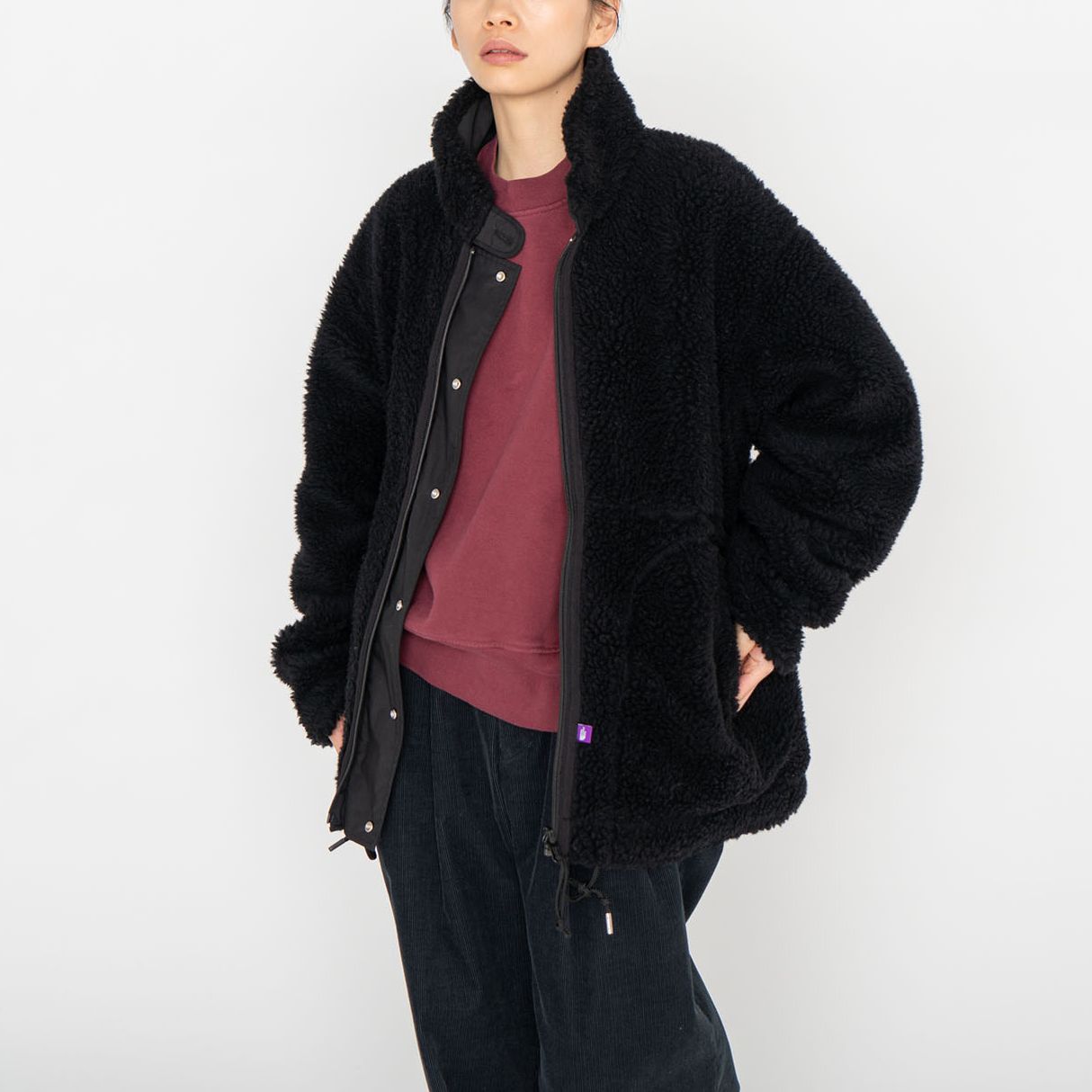 Shop Jaket Terbalik Nanamica x THE NORTH FACE PURPLE LABEL Wool Boa Unisex NA2352N