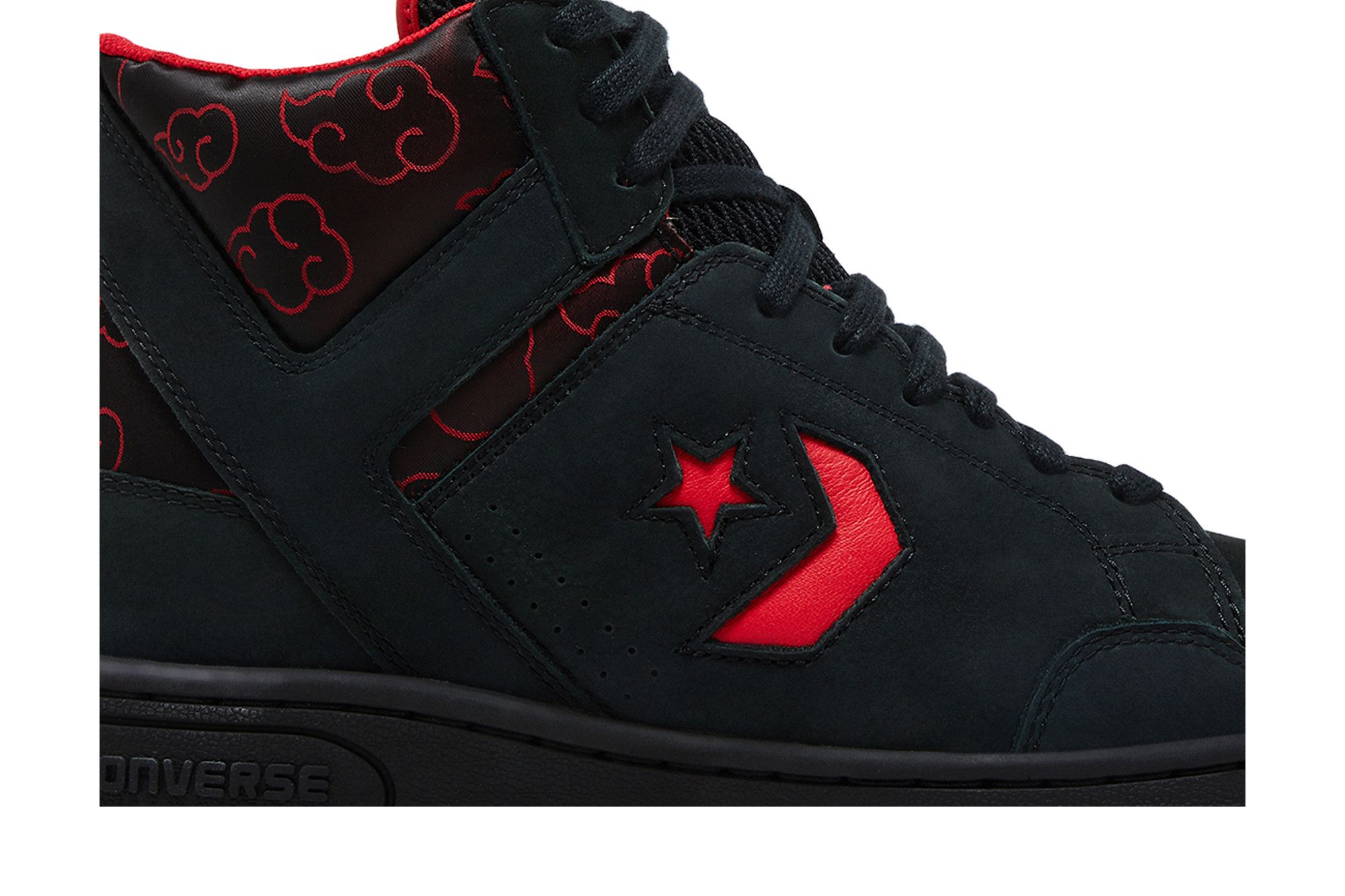 Lookbook Naruto Shippuden x Converse Weapon Mid ''Itachi'' Sneakers A14835C