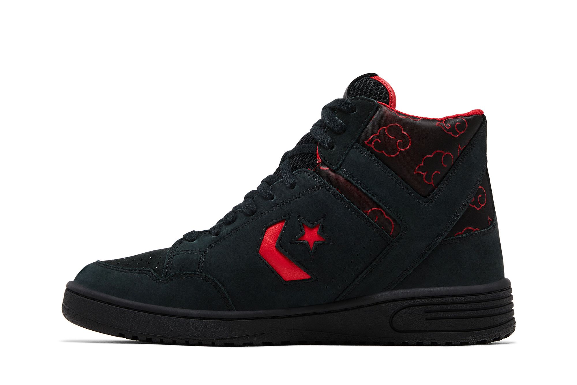 Shop Naruto Shippuden x Converse Weapon Mid ''Itachi'' Sneakers A14835C
