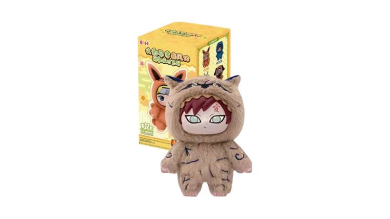 Naruto x Miniso Top Toy Beast Party Gaara Plush Keychains