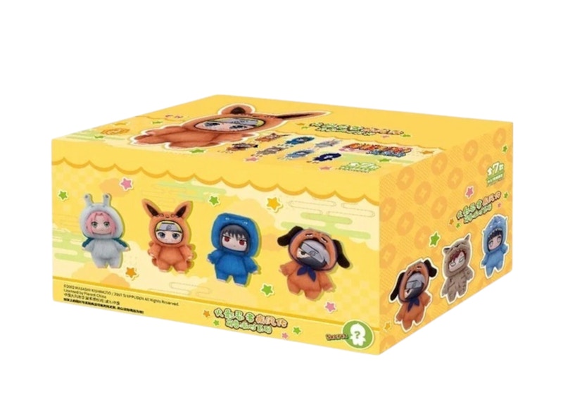 Naruto x Miniso Top Toy Beast Party Plush Keychains Sealed Case (6 Blind Box)