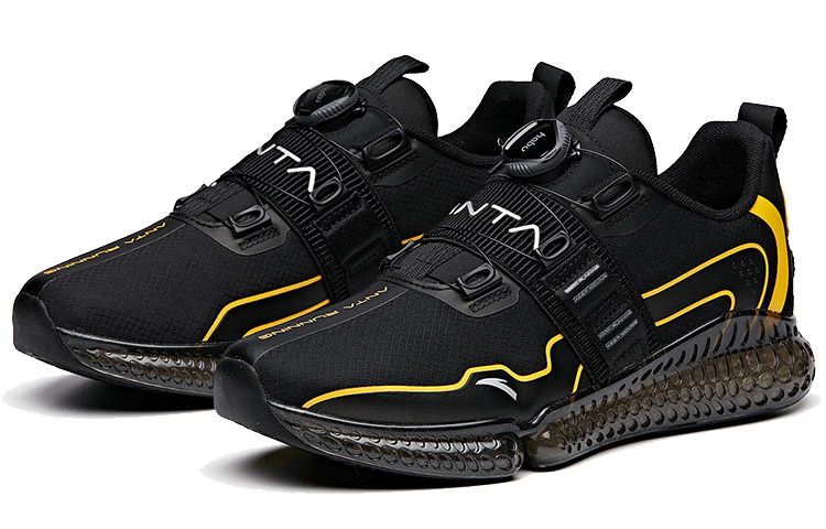 Anta NASA Running Sneakers 'Black Yellow' 圖 2