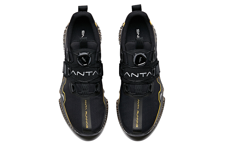 Anta NASA Running Sneakers 'Black Yellow' 圖 3