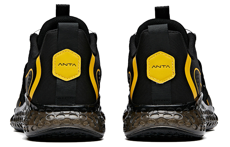 Anta NASA Running Sneakers 'Black Yellow' 圖 4