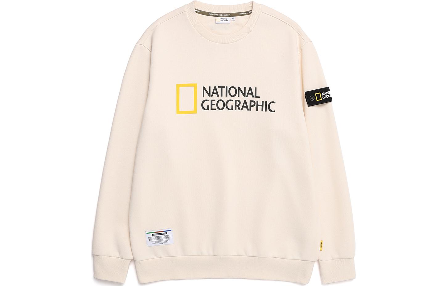 National Geographic Letter Print Crewneck Sweatshirt Unisex N224USW060