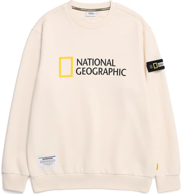 National Geographic Letter Print Crewneck Sweatshirt Unisex N224USW060 Buy National Geographic Letter Print Crewneck Sweatshirt Unisex N224USW060