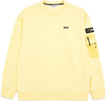National Geographic Outdoor Casual Sweatshirt with Woven Pocket Design N231SW010 Buy National Geographic Outdoor Casual Sweatshirt with Woven Pocket Design N231SW010
