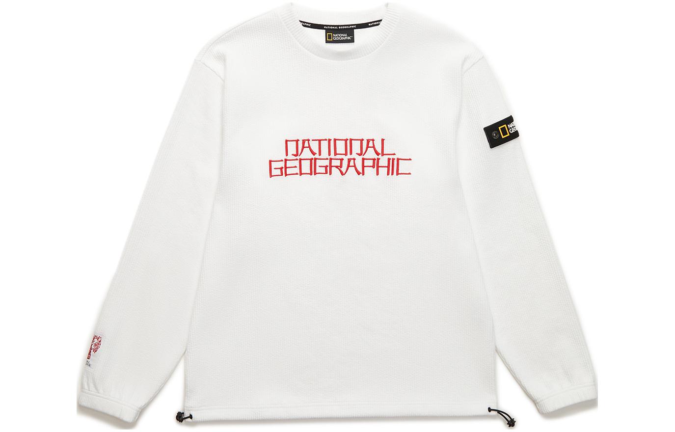 National Geographic Outdoor Embroidered 3D Striped Sweatshirt Unisex C231USW001