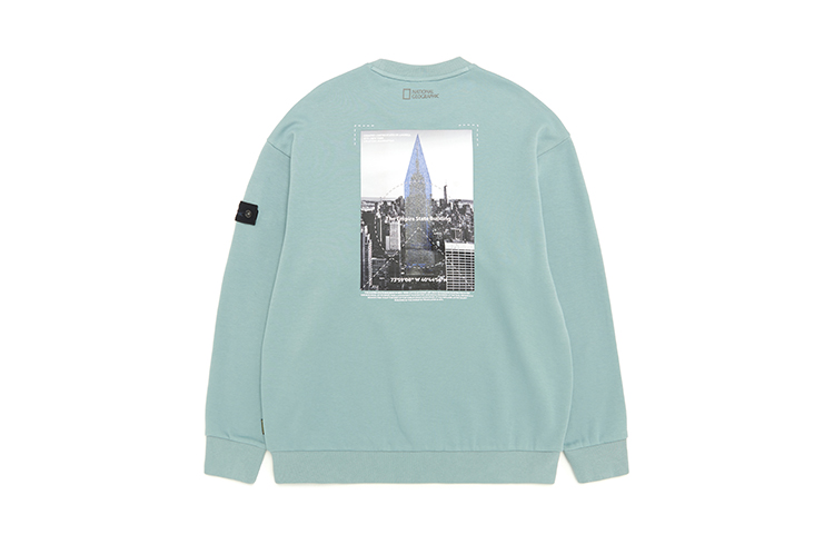 National Geographic Unisex City Series Printed Lightweight Sweatshirt Casual. N231SW004