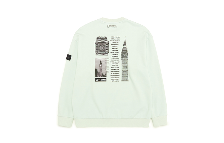 National Geographic Unisex City Series Printed Pullover Sweatshirt N231SW003