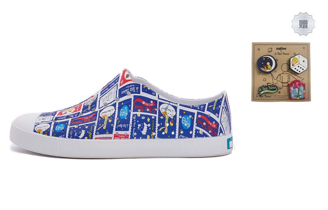 Native Shoes × The Little Prince Jefferson Blue White Starry Slip-On Waterproof Clogs 11100101-2190