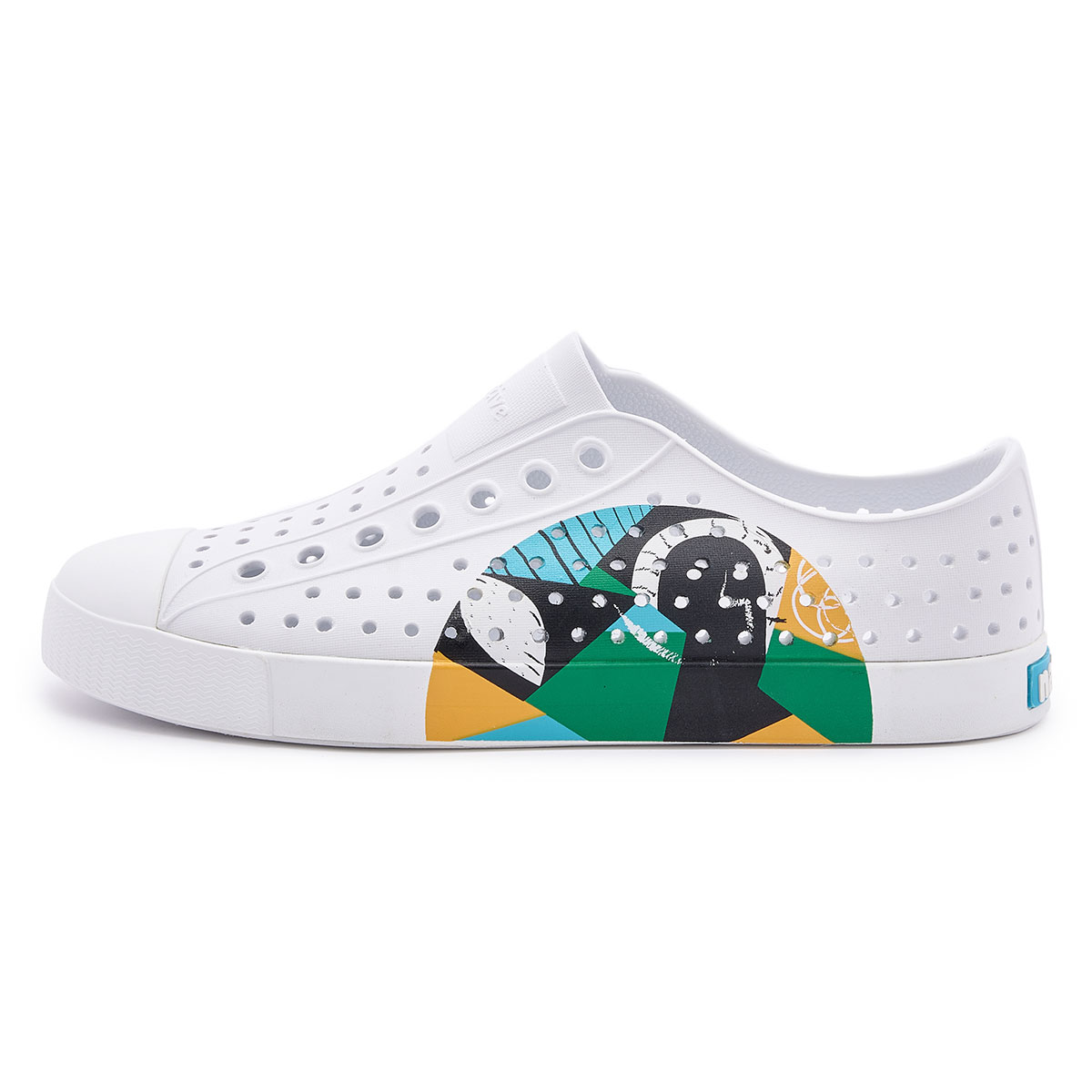 Native Shoes Jefferson Abstract Dream Series Graffiti Print Waterproof Clogs White 11100102-2085