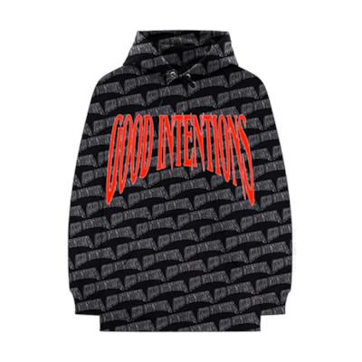 Nav x Vlone All Over Hoodie Black