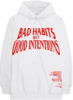 Nav x Vlone Bad Habits Hoodie White Nav x Vlone Bad Habits Hoodie White