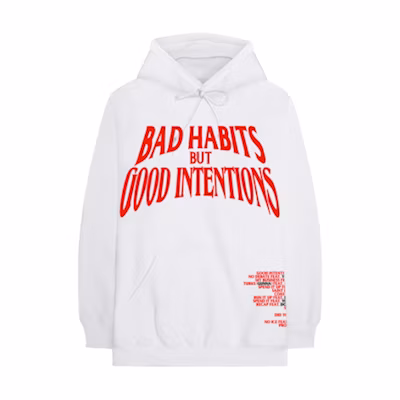 Nav x Vlone Bad Habits Hoodie White