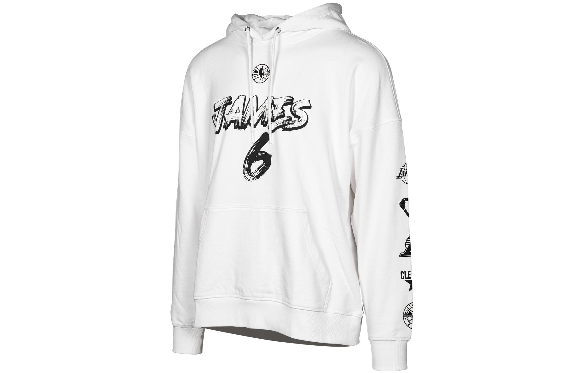 NBA All-Star LeBron James Lakers White Hoodie for Men LWAPSP22HD12375NBA