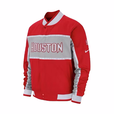 NBA Alphabet Print Casual Sports Jacket Red - Unisex Long Sleeve AR8776-657