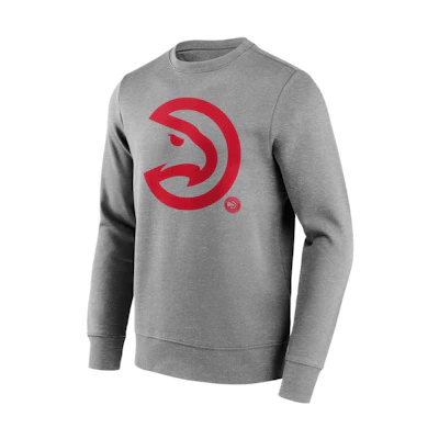 NBA AtlAnta Hawks Fanatics Crewneck Graphic Sweatshirt Gray 12088685