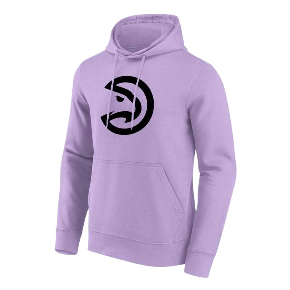 NBA AtlAnta Hawks Fanatics Monochrome Logo Hoodie Purple Long Sleeve 200360794