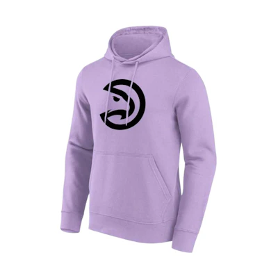 NBA AtlAnta Hawks Fanatics Monochrome Logo Hoodie Purple Long Sleeve 200360794