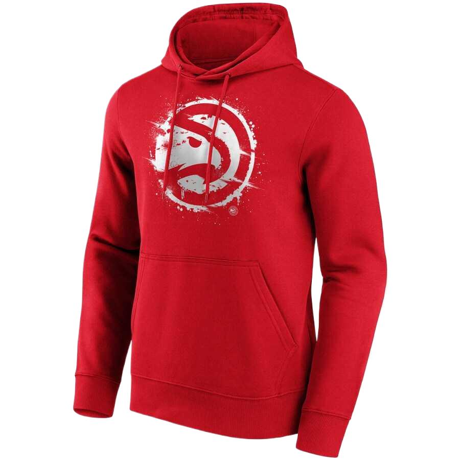 NBA AtlAnta Hawks Fanatics Splatter Logo Red Hoodie for Men 12088082