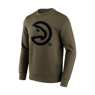 NBA AtlAnta Hawks Mono Crewneck Sweatshirt Brown Unisex 201426754